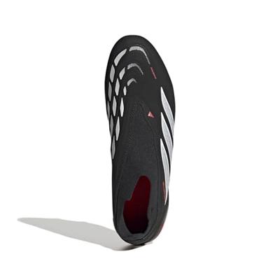 adidas Predator League Veterloze Gras Voetbalschoenen (FG) Zwart Wit Rood