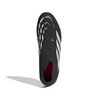 adidas Predator League Veterloze Gras Voetbalschoenen (FG) Zwart Wit Rood - thumbnail