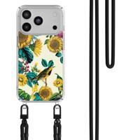 iPhone 17 Pro hoesje met zwart koord - Sunflowers - thumbnail