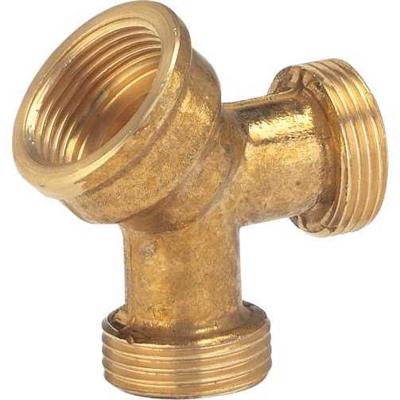 GARDENA 07155-20 Messing 2-voudige splitser 24,2 mm (3/4) binnendraad, 26,44 mm (3/4) buitendraad, 26,44 mm (3/4) buitendraad