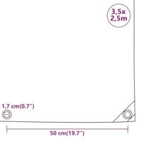 Dekzeil 650 g/m 3,5x2,55 m zwart - thumbnail