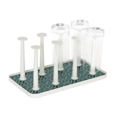 Sareva Afdruiprek Glazen / Flessendroger - Wit - 8 glazen