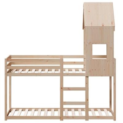 Stapelbedframe zonder matras massief grenenhout 90x190 cm Stapelbedframe zonder matras massief grenenhout 90x190 cm