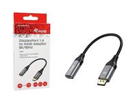 Equip 133446 video kabel adapter 0,15 m DisplayPort HDMI Zwart, Grijs - thumbnail