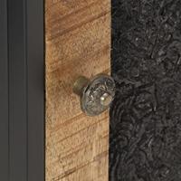 Nachtkastje 40x30x50 cm ruw mangohout - thumbnail