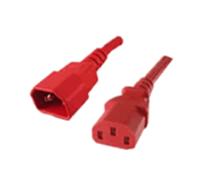 ACT AK5104 Stroomkabel 230V | C13/C14 | Rood | 60 cm - thumbnail