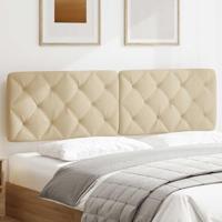 Hoofdbordkussen 180 cm stof crmekleurig - thumbnail