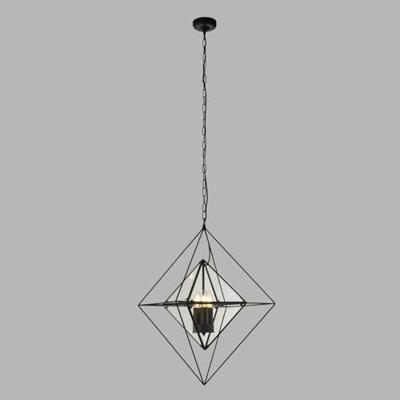 Searchlight Zwarte hanglampDiamond - 7323-3BK