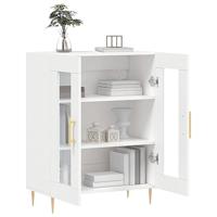 Dressoir 69,5x34x90 cm bewerkt hout wit - thumbnail