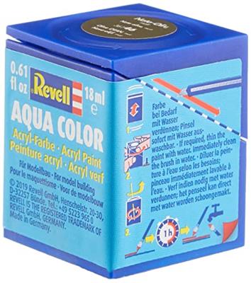 Revell 36146 Aqua Color verf NAVO-olijf (mat) Kleurcode: 46 RAL-kleurcode: 7013 Doos 18 ml Revell 36146 Aqua Color verf NAVO-olijf (mat) Kleurcode: 46 RAL-kleurcode: 7013 Doos 18 ml