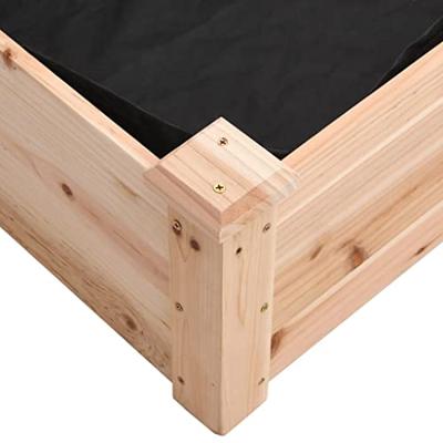 Plantenbak verhoogd met voering 240x60x25 cm massief vurenhout Plantenbak verhoogd met voering 240x60x25 cm massief vurenhout