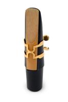 D&apos;Addario Woodwinds HBS2G H-Ligature & Cap voor bariton saxofoon (Hard rubber, Gold) - thumbnail