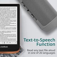 PocketBook Touch HD 3 e-book reader Touchscreen 16 GB Wifi Zwart, Grijs - thumbnail