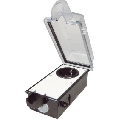 interBär 9015-002.81 Stopcontact (opbouw) Afsluitbaar Zwart, Transparant interBär 9015-002.81 Stopcontact (opbouw) Afsluitbaar Zwart, Transparant