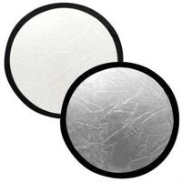 BRESSER TR-8 Reflectiescherm zilver/wit 110cm rond - thumbnail