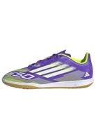 adidas F50 Club Zaalvoetbalschoenen (IN) Kids Paars Wit Neongeel - thumbnail