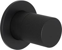 Tweedekans Ben Engraved Cross afdekset voor inbouw wastafelkraan Mat zwart 05368 - thumbnail