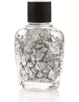 Flesje met bladzilver Flesje met bladzilver