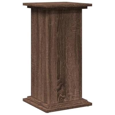 VidaXL Sokkel met opbergruimte 31x30x60 cm bewerkt hout bruin eiken - thumbnail