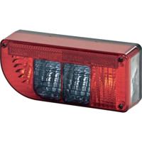 SecoRüt Achterlicht voor fietsendrager Knipperlicht, Remlicht, Kentekenverlichting, Mistachterlicht, Reflector, Achteruitrijlicht, Achterlicht Achter 12 V/DC, - thumbnail