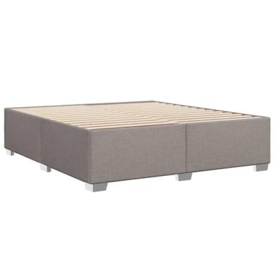 Bedframe zonder matras stof taupe 200x200 cm