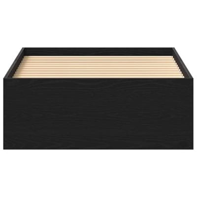 Bedframe zonder matras 100x200 cm spaanplaat zwart eikenkleurig