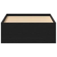 Bedframe zonder matras 100x200 cm spaanplaat zwart eikenkleurig - thumbnail