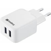 Sandberg AC Charger Dual USB 2.4+1A EU - thumbnail