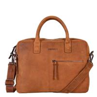 DSTRCT Wall Street Bravo laptoptas 15,6 inch -Cognac - thumbnail