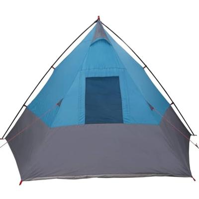 Tent met dak Anders Blauw en Zwart 383 x 338 x 217 cm Polyester Tent met dak Anders Blauw en Zwart 383 x 338 x 217 cm Polyester