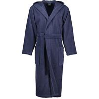Cawö Cawo Heren Home Badjas met Capuchon Uni 829 XXL blau - thumbnail