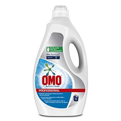 Omo Professional Pro Formula Active Clean wasmiddel, fles van 5 liter, 71 wasbeurten