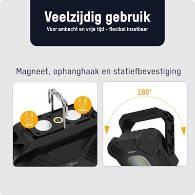 Ansmann 1600-0755 WL2000R Schijnwerper SMD LED 20 W 2000 lm