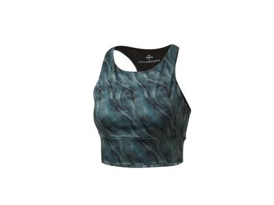 CRIVIT Dames sport-BH (Blauw/print, L (44/46)) CRIVIT Dames sport-BH (Blauw/print, L (44/46))