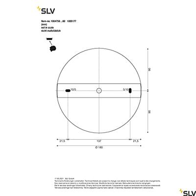 SLV ONE 60 1004760 LED-hanglamp LED vast ingebouwd 21 W Wit SLV ONE 60 1004760 LED-hanglamp LED vast ingebouwd 21 W Wit