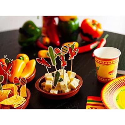 Set 10 Bordjes Fiesta Mexico (23 cm) - thumbnail