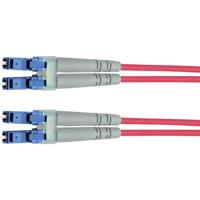 Glasvezel patchkabel TELEGÄRTNER 2x G50/125 OM3, 1x LC Duplex - 1x LC Duplex, turkoois, 3 m - thumbnail