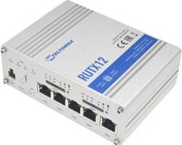 Teltonika RUTX12 Dual LTE Cat 6 Router RUTX12, Wi-Fi 5 (802.11ac), W125768412 (RUTX12, Wi-Fi 5 (802.11ac), Dual Band (2,4 GHz / 5 GHz), Ethernet LAN, 3G, Silver, Tabletop Router) - thumbnail
