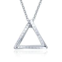 Mendes Nordic Heren Ketting - Rune Triangle Silver - thumbnail