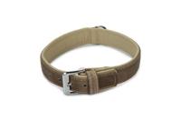 Beeztees comfort - halsband hond - leer - grijs - 50 cm x 30 mm - thumbnail