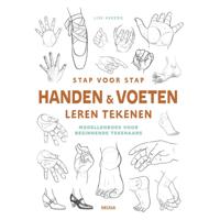 Deltas Stap voor stap handen en voeten leren tekenen hobbyboek - thumbnail
