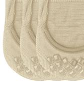 FALKE 3-paar Step High - dames footies met anti slip - Kousenvoetjes die niet afzakken - Sokken voor in loafers - 40 - Beige - Onderbroek - - 40 - - thumbnail