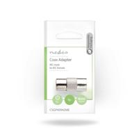 Coaxadapter | IEC (Coax) Male - IEC (Coax) Female | Metaal - thumbnail