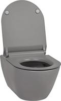 Ben Segno 2.0 hangtoilet met toiletbril Xtra glaze+ Free flush beton grijs - thumbnail