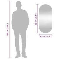 VidaXL Wandspiegel 40x90 cm ovaal glas - thumbnail