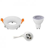 LED Inbouw Spot Set GU10 - Dimbaar - Mat Wit - 6W - 3000K - Ø85mm - thumbnail