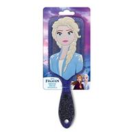 Disney® Elsa FROZEN 3D-haarborstel marineblauw - thumbnail