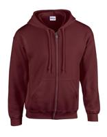 Gildan G18600 Heavy Blend™ Adult Full Zip Hooded Sweatshirt - Maroon - L - thumbnail