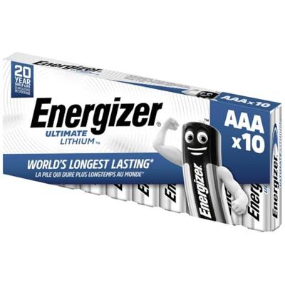 Energizer batterijen Ultimate Lithium AAA/L92, pak van 10 stuks Energizer batterijen Ultimate Lithium AAA/L92, pak van 10 stuks