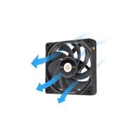 Thermaltake CL-F171-PL12BL-A koelsysteem voor computers Computer behuizing Ventilator 12 cm Zwart 3 - thumbnail